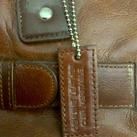 Arnold Churgin vintage brown bigger buckles purse in  excellent condition - Picture 7 of 11